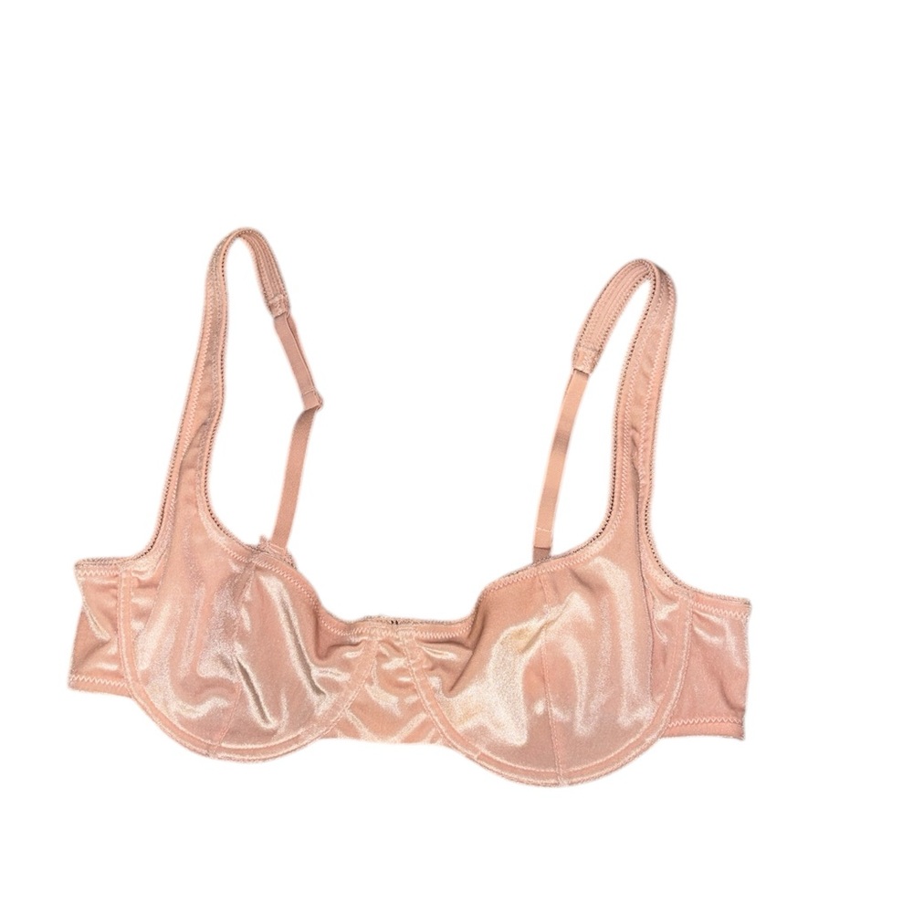Urban Outfitters Out From Under Pink Underwire Bra velvet large